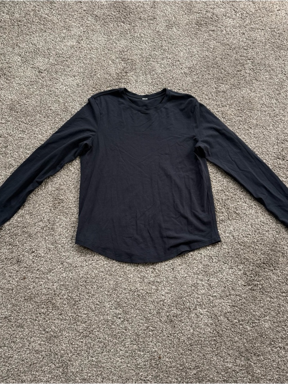 Lululemon Womens Medium (8?) Black Long-Sleeve Tee Shirt EUC